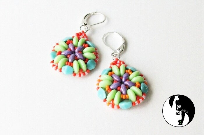 Cinquefoil Earrings Pattern - PDF