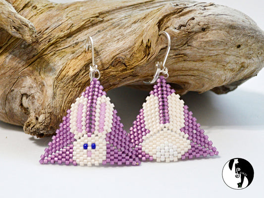 Hoppy Lil' Bunny Triangle Pattern - PDF