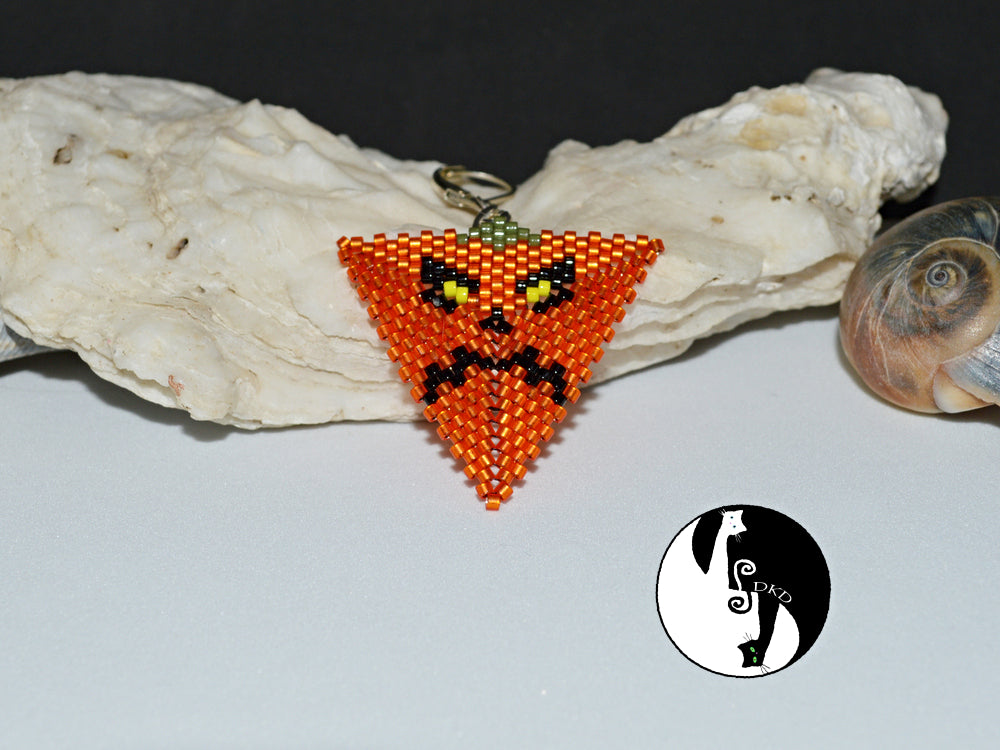 Scary Pumpkin Triangle Pattern - PDF