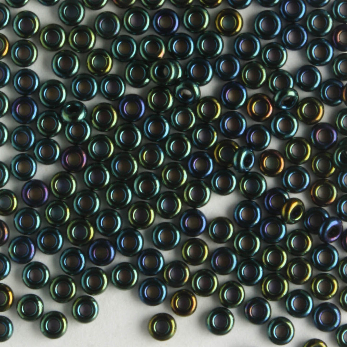 11/0 Demi Round Metallic Iris Green/Brown - 10 grams