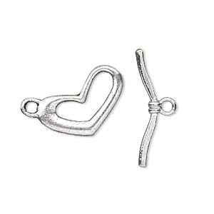 Toggle Clasp, Antique Silver