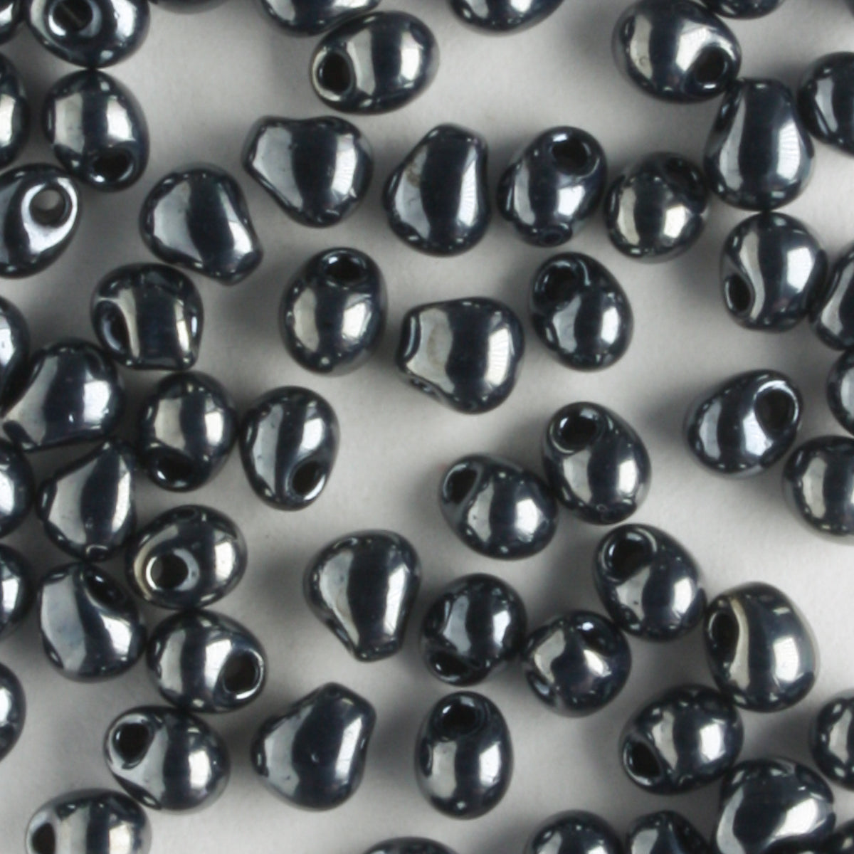 Fringe Bead, Gunmetal Silver