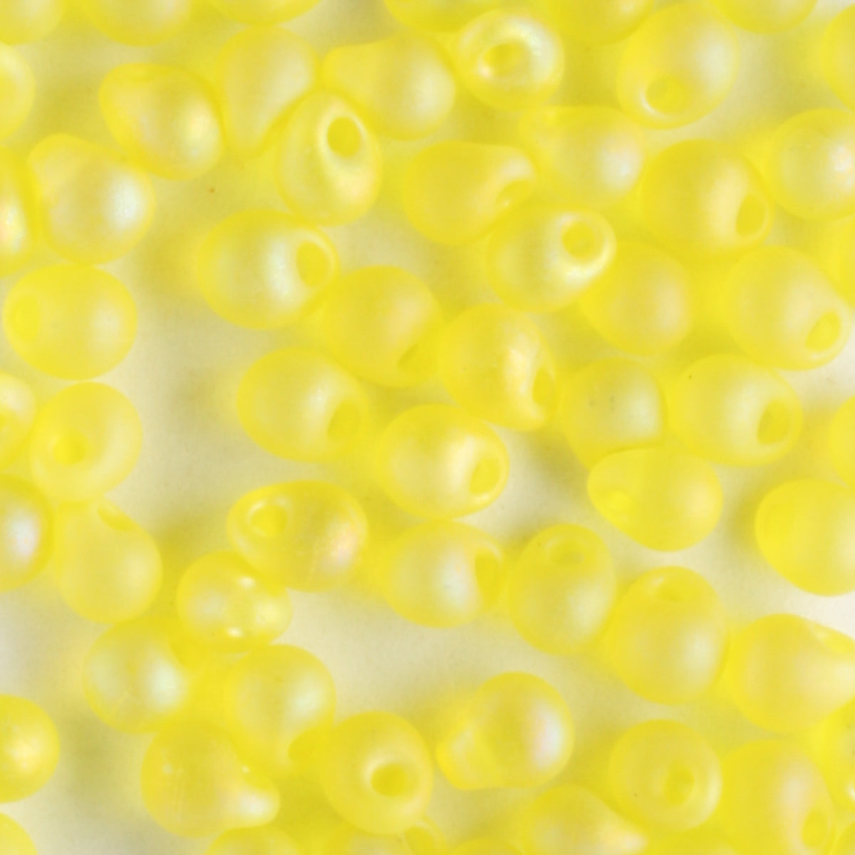 Fringe Bead, Rainbow Yellow Matte