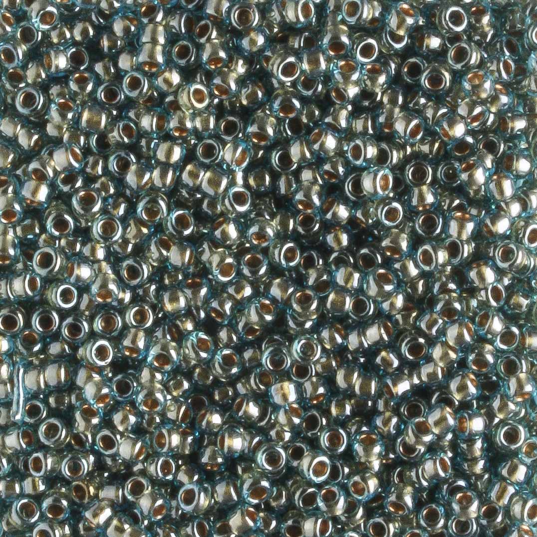 15/0 Gold Lined Aqua - 5 grams