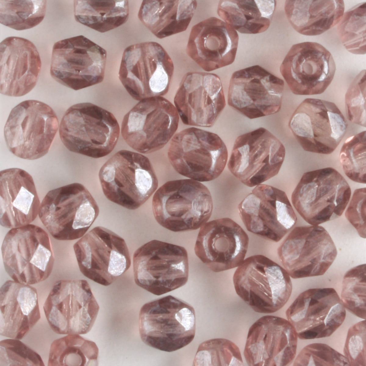 4mm Round Fire Polish Amethyst Luster