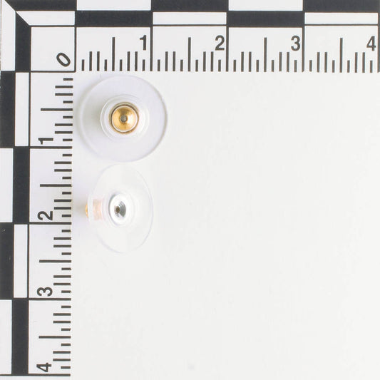 Earring Back - Gold and Plastic - pair