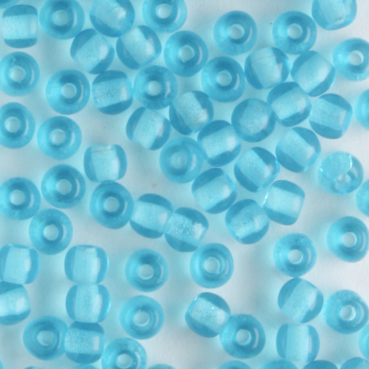 3mm Druk Aqua - 100 beads