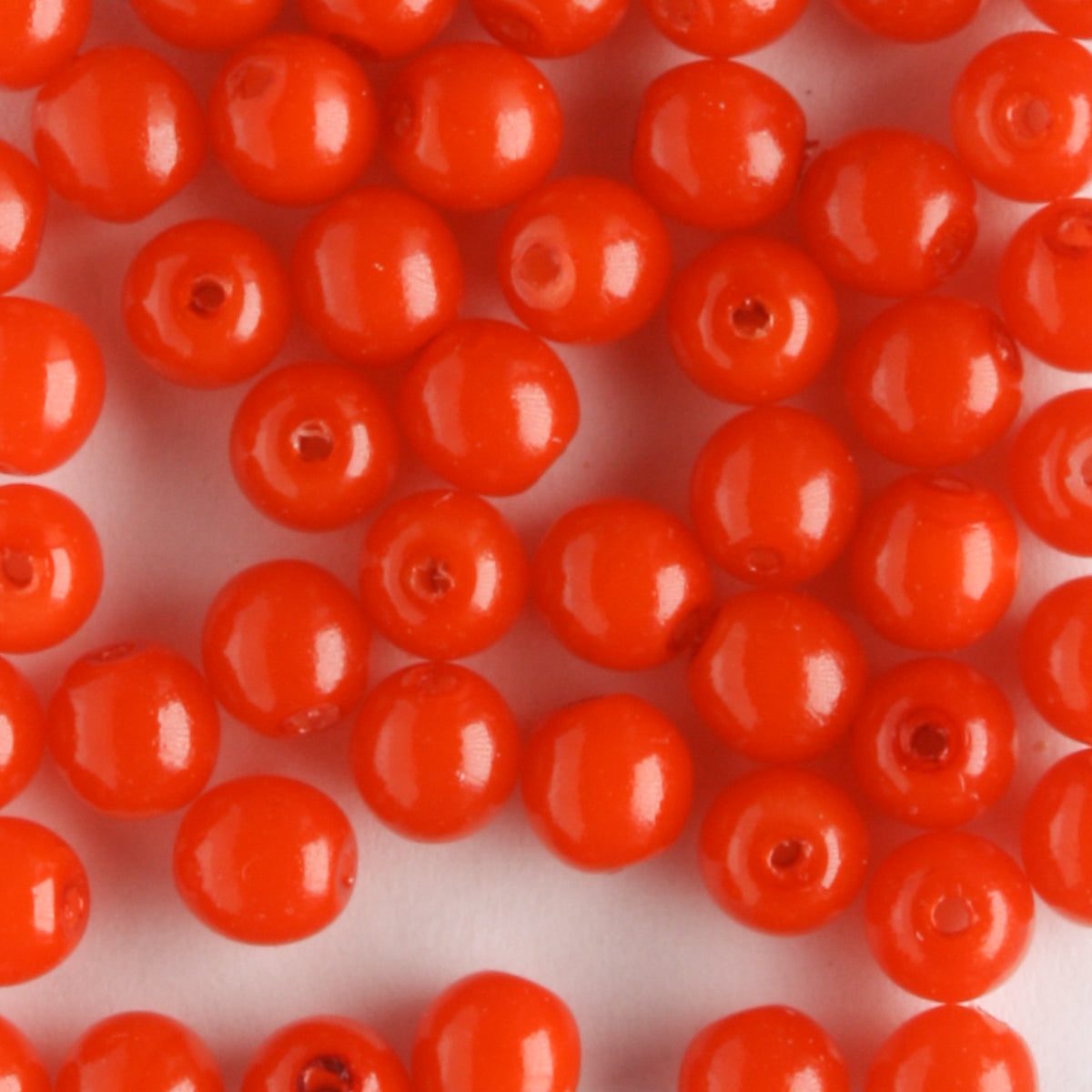 4mm Druk Opaque Hyacinth - 100 beads