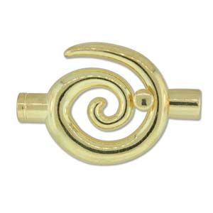 Swirl Clasp, Gold