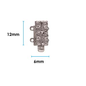 2 Strand Clasp Silver