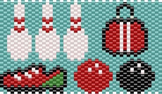 Ten Pin Bowling 2 Pen Pattern - PDF