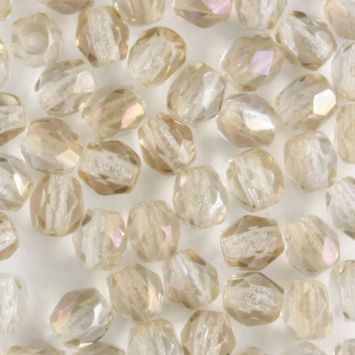 4mm Round Fire Polish Clear Clarit