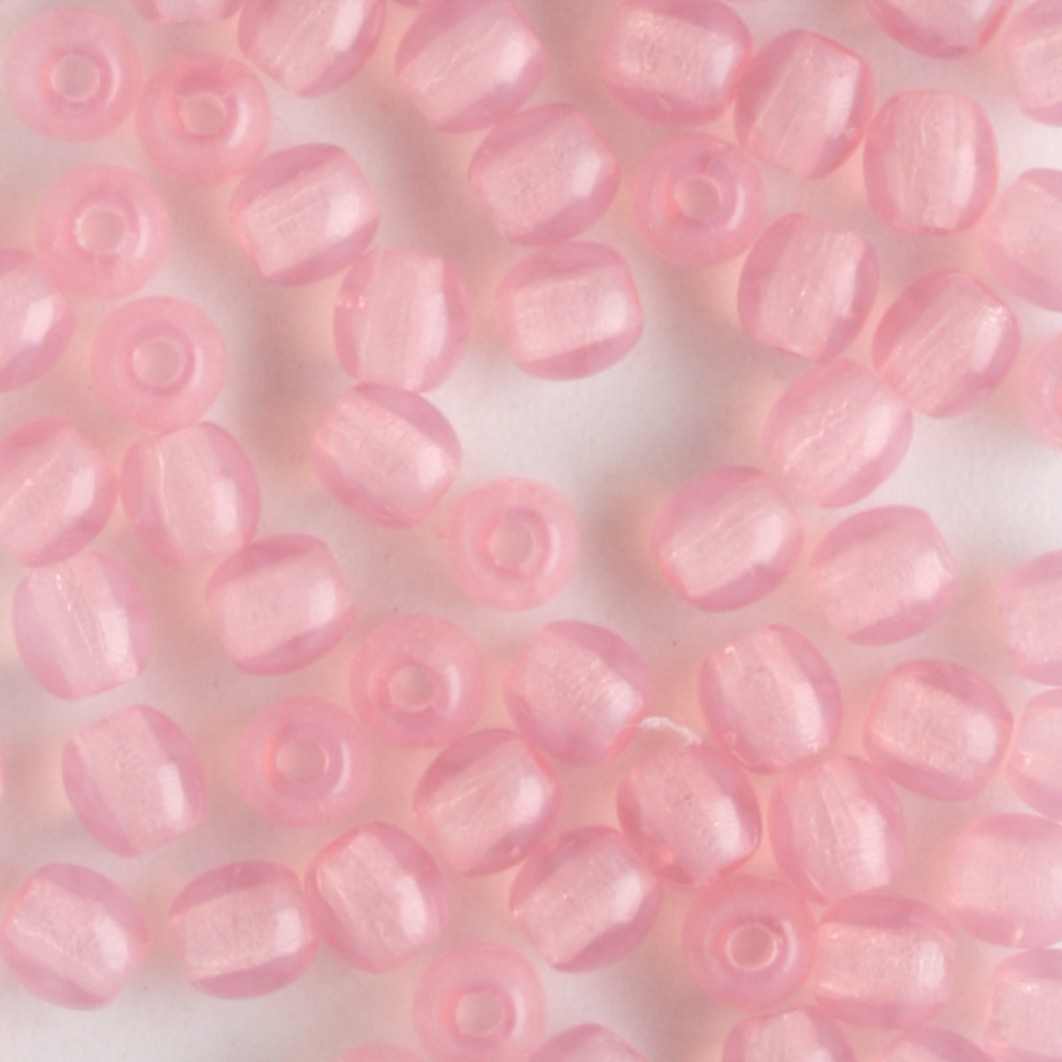 3mm Druk Milky Pink - 100 eads