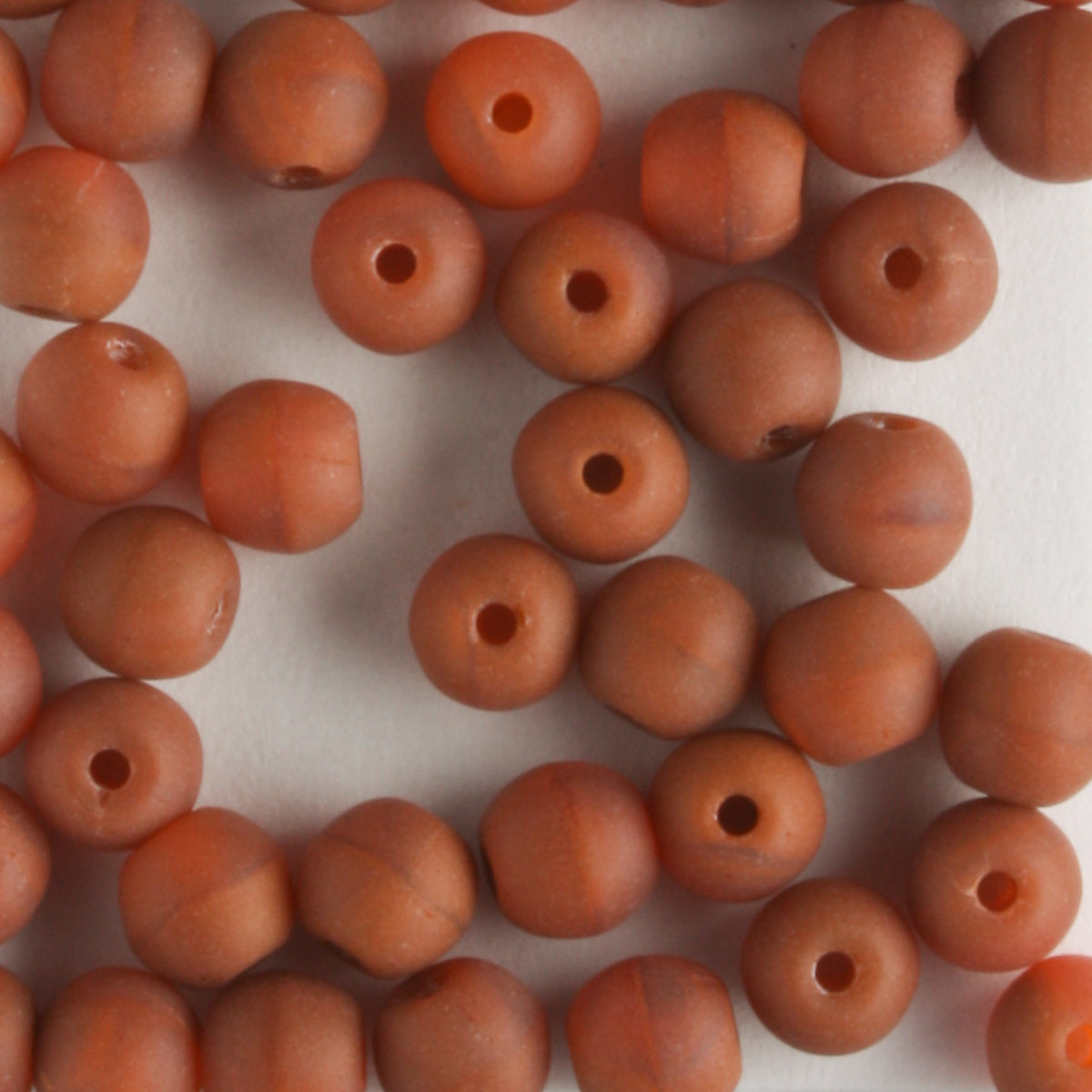 4mm Druk Hyacinth Matte Opaque - 100 beads