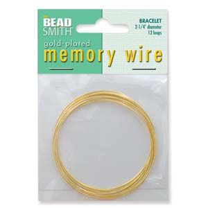 Memory Wire Bracelet Gold