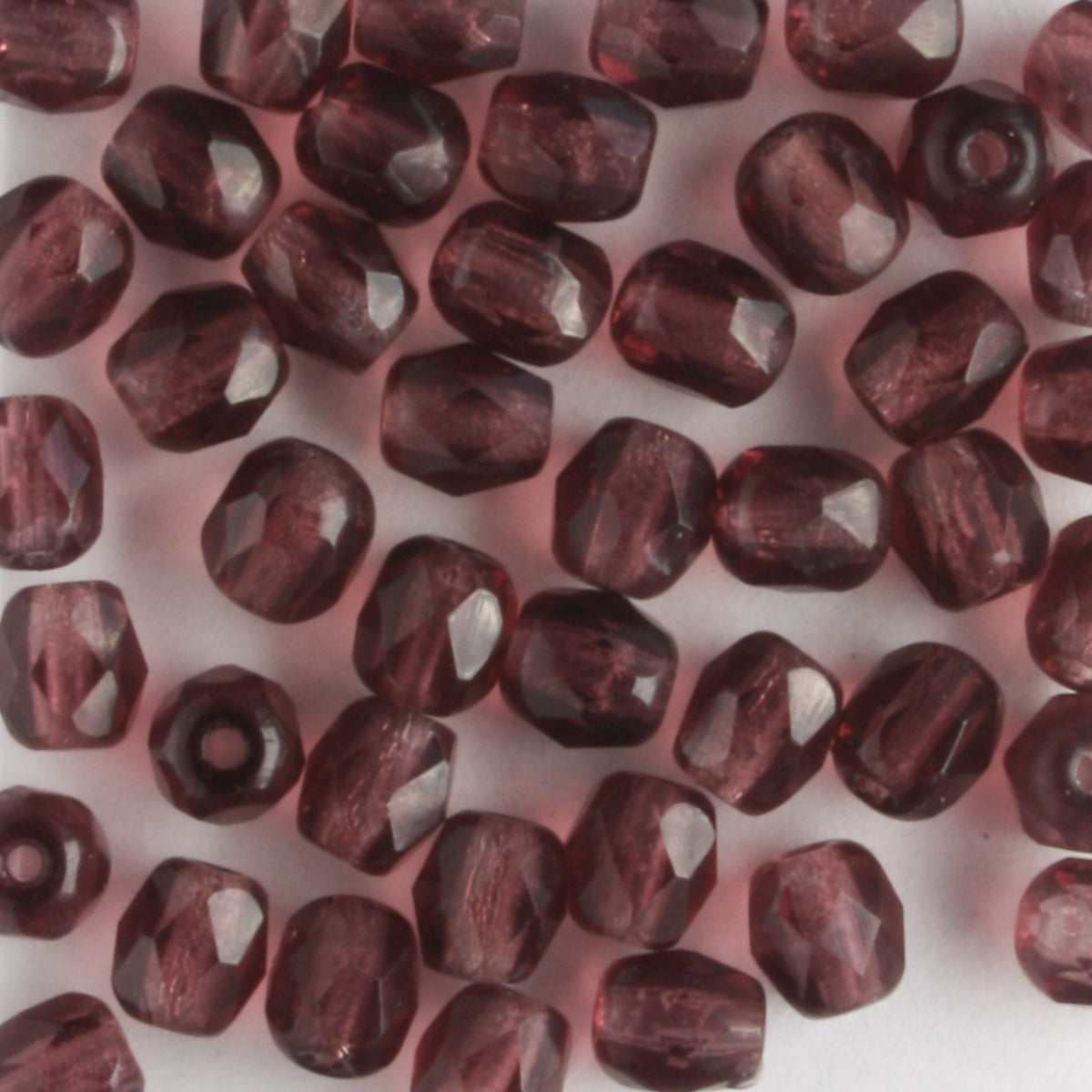 4mm Round Fire Polish Purple