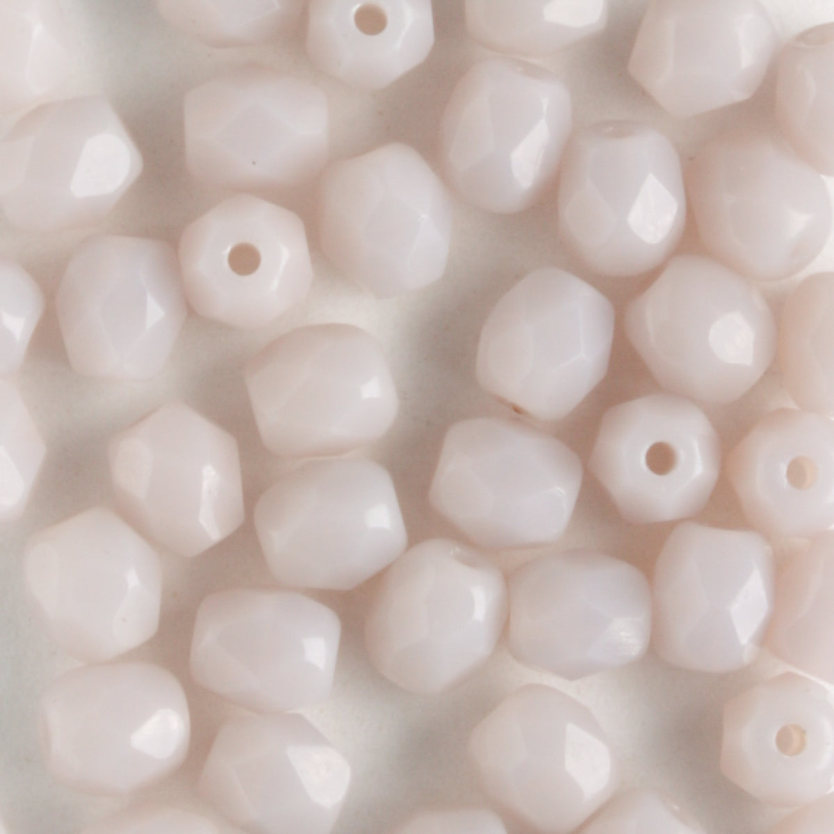 4mm Round Fire Polish Lavender Opal