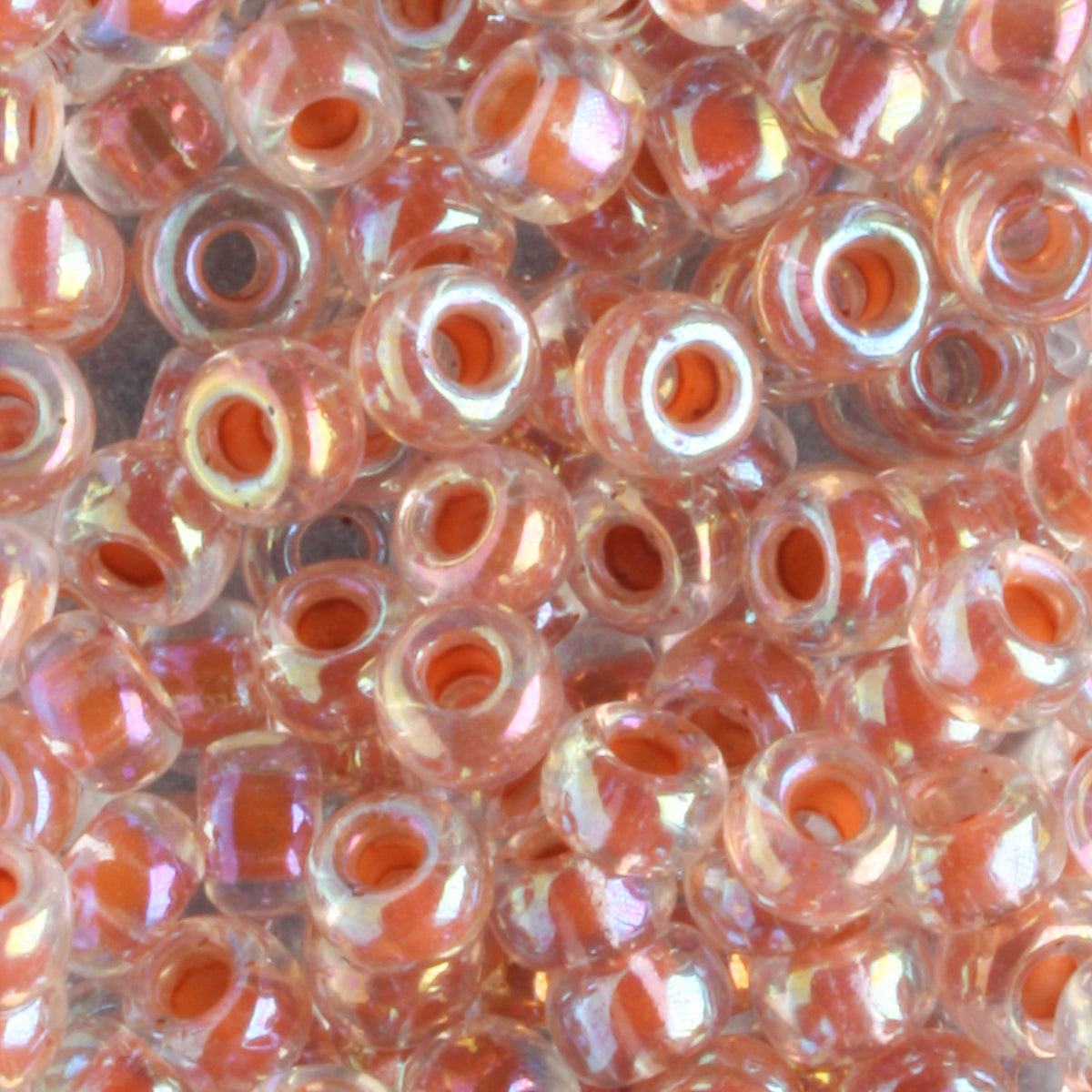 6-0275 Dark Peach Lined Crystal AB
