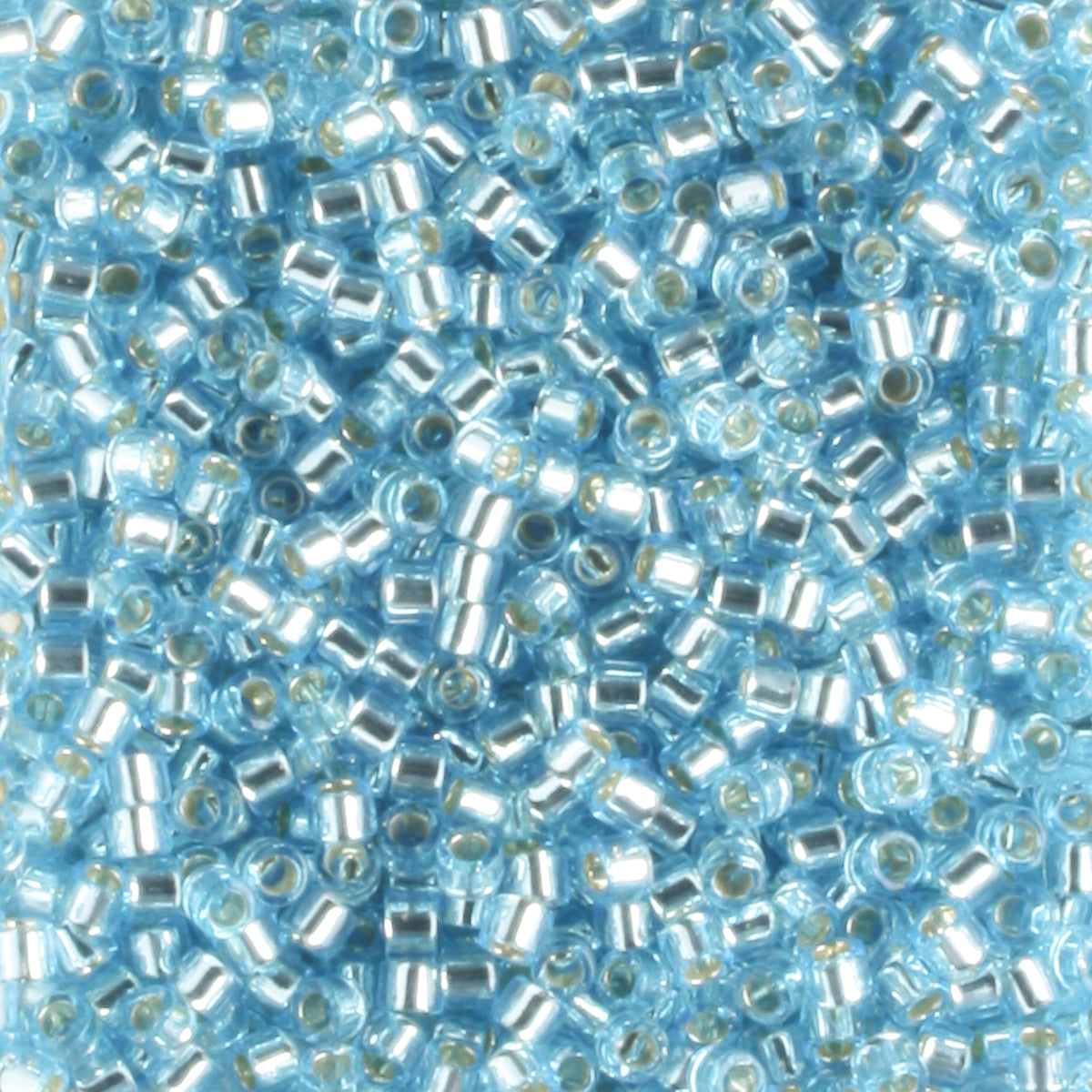 DB0044 Silver Lined Aqua Blue