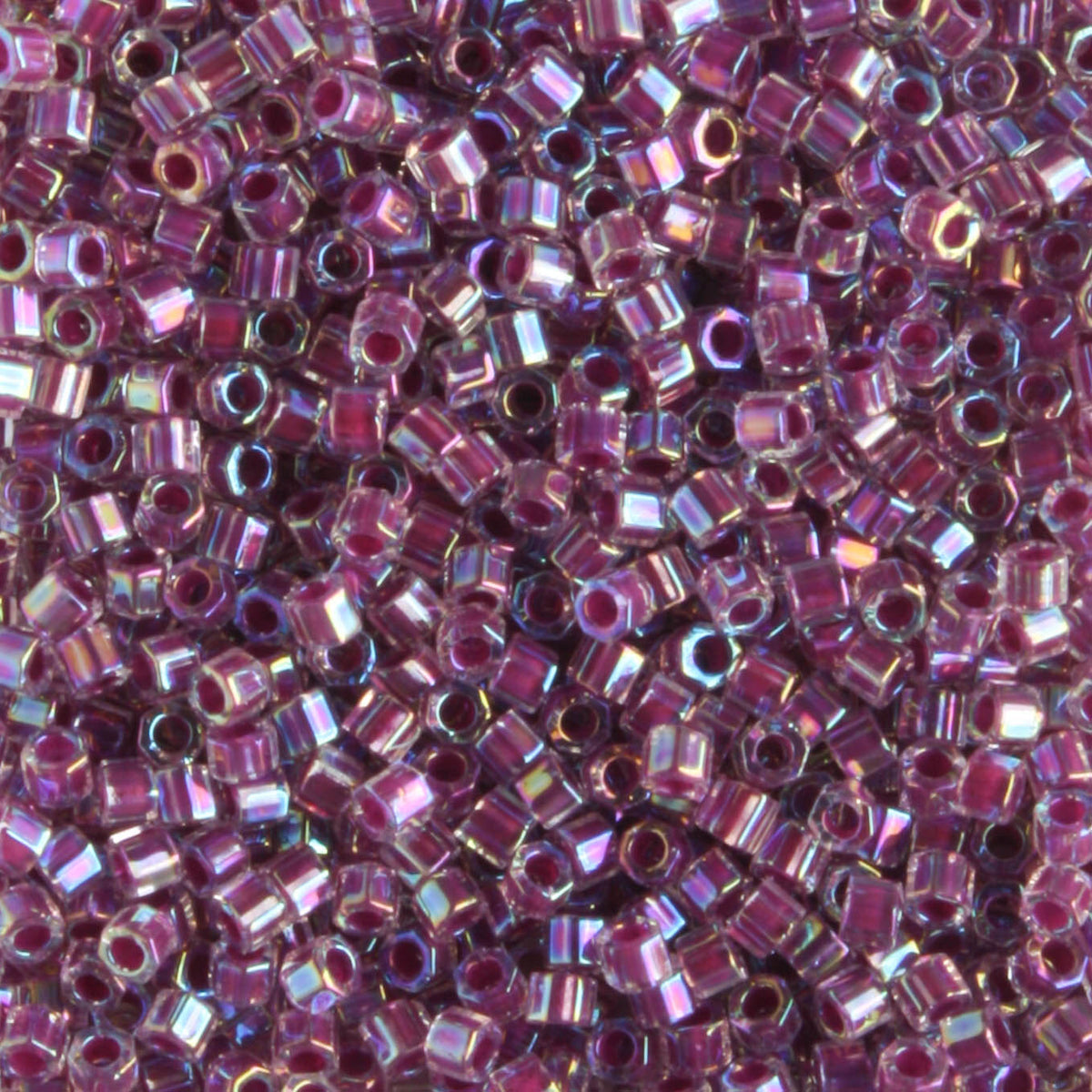 DBH0056 Color Lined Rainbow Magenta