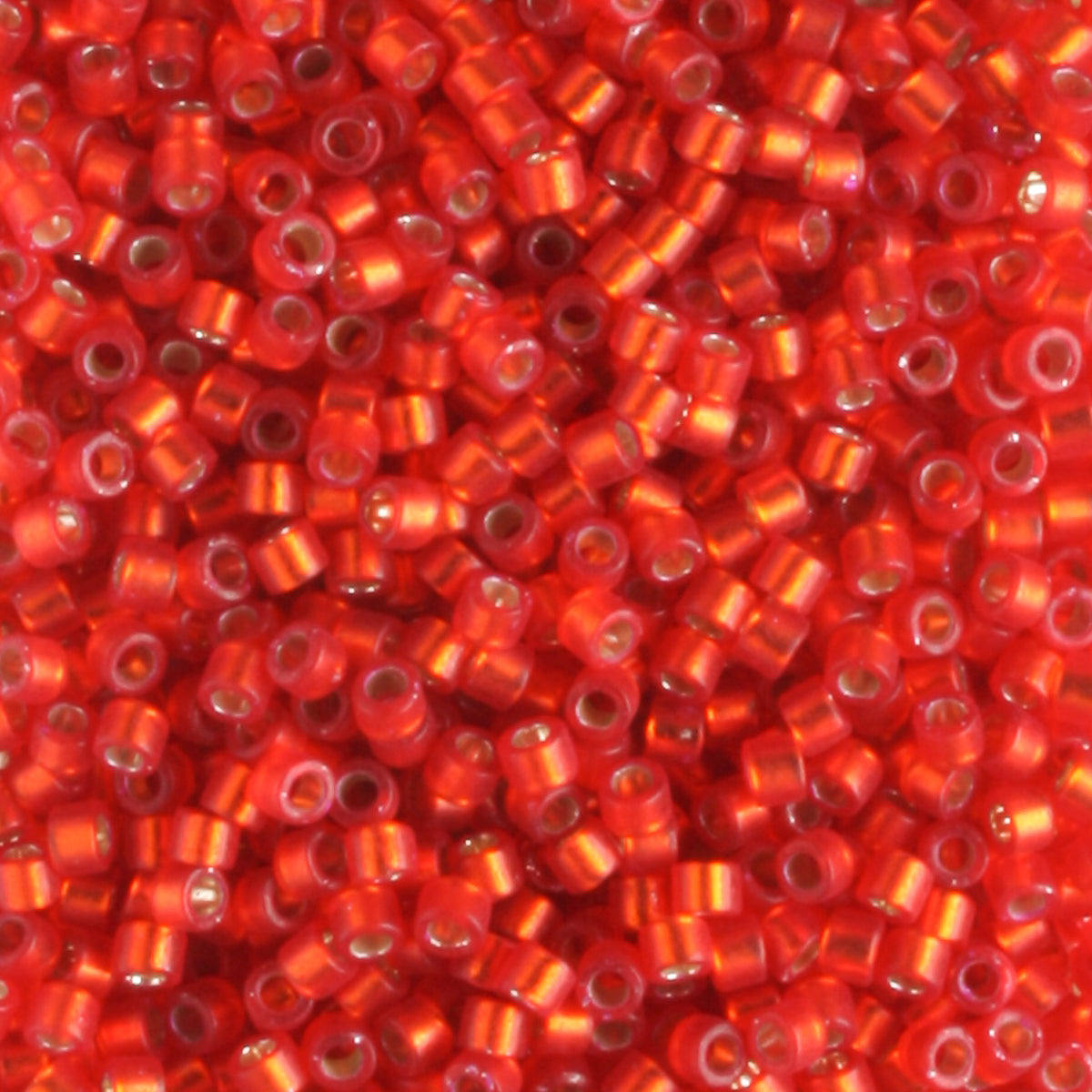 DB0683 Silver Lined Frosted Ruby Red