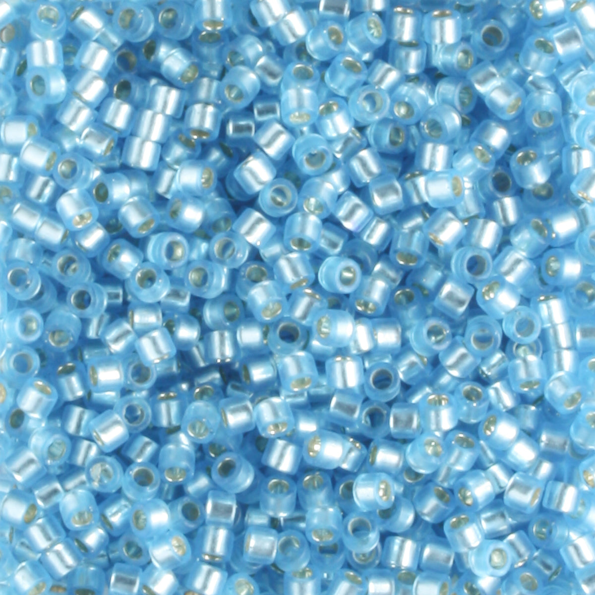 DB0692 Silver Lined Frosted Sky Blue