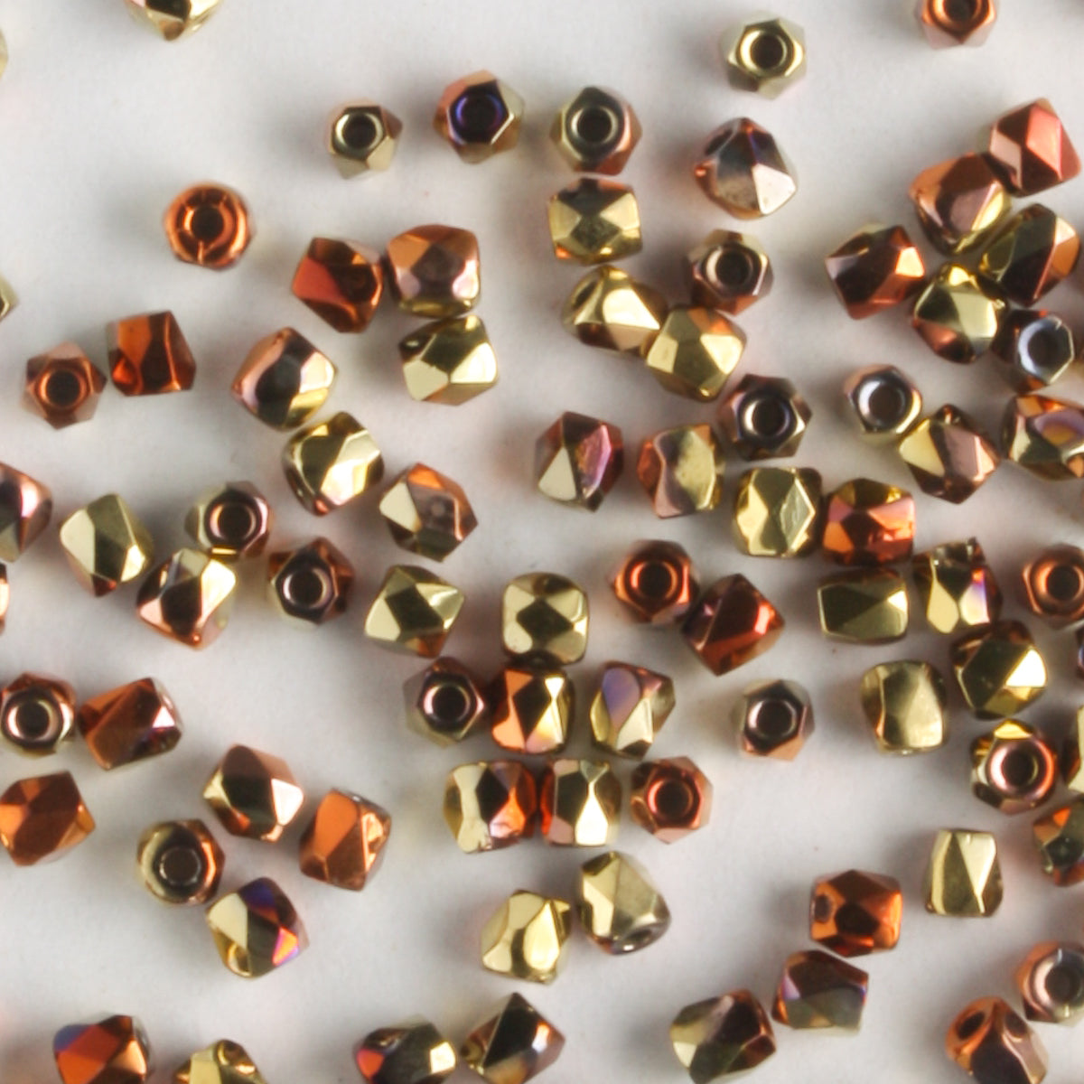 True 2mm Round Fire Polish California Gold Rush