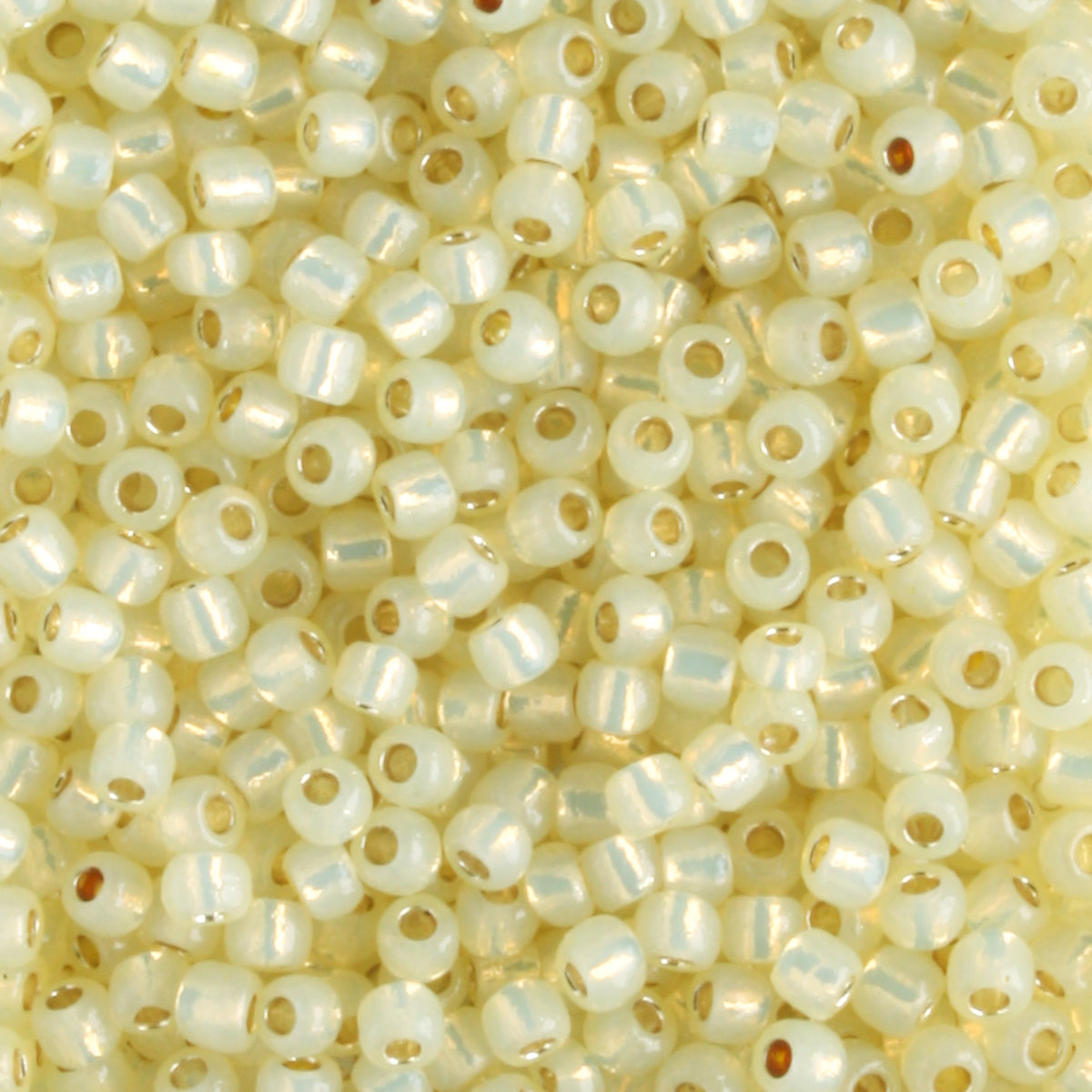 11/0 PermaFinish Silver Lined Milky Jonquil - 10 grams