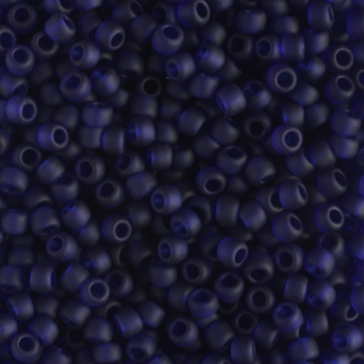 11/0 Transparent Frosted Cobalt - 10 grams
