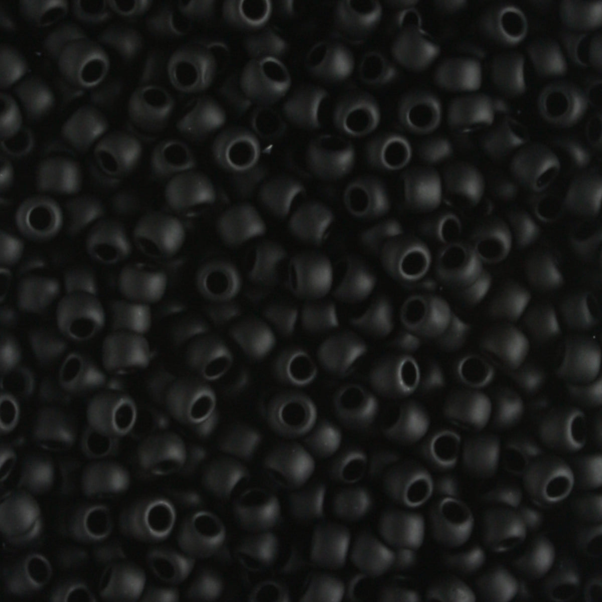 11/0 Opaque Frosted Jet - 10 grams