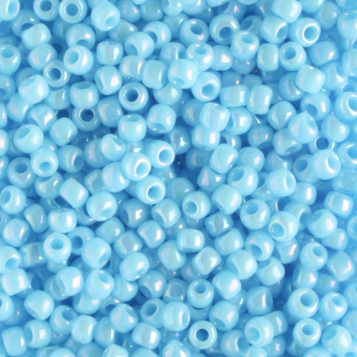 11/0 Opaque Rainbow Blue Turquoise - 10 grams