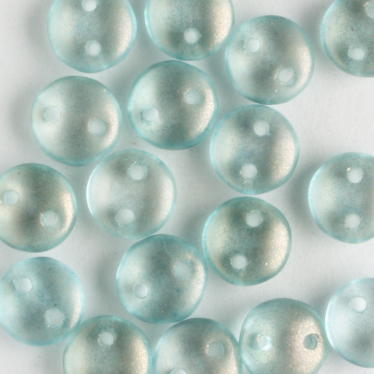 2 Hole Lentil Halo Heavens - 50 beads