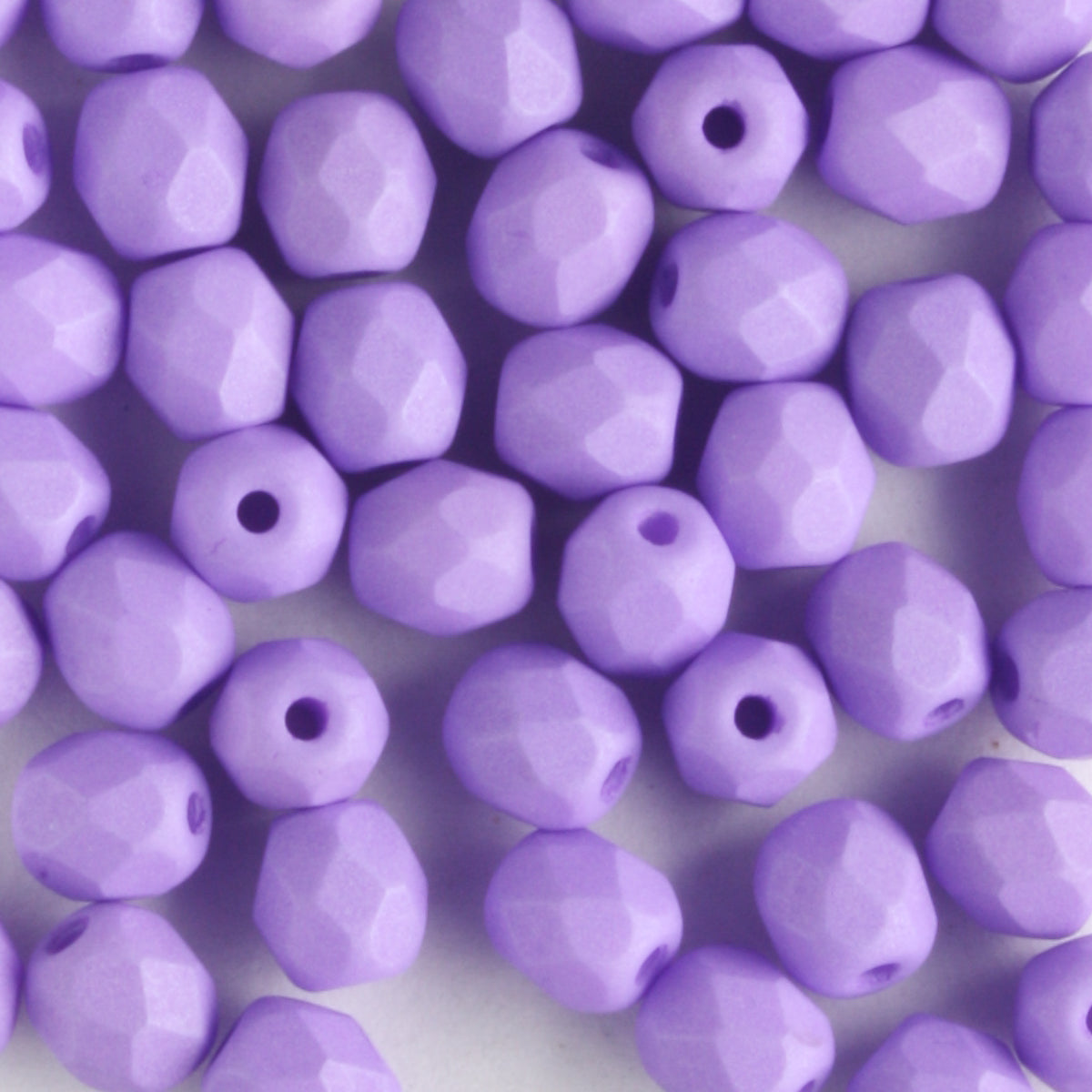 4mm Round Fire Polish Saturated Purple