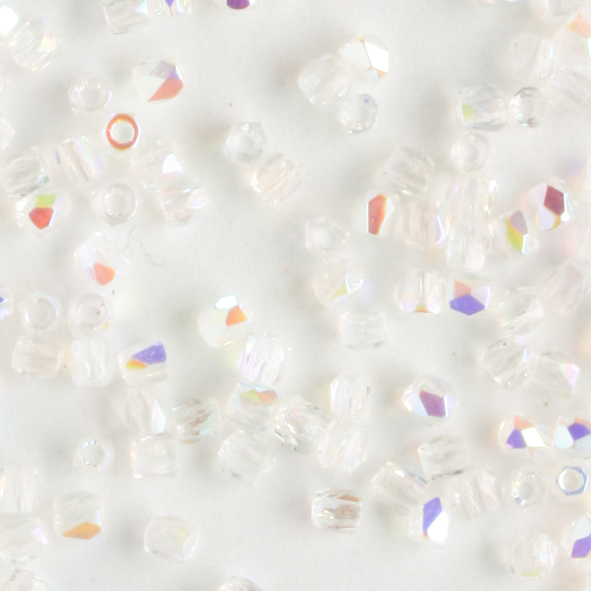 True 2mm Round Fire Polish Crystal AB