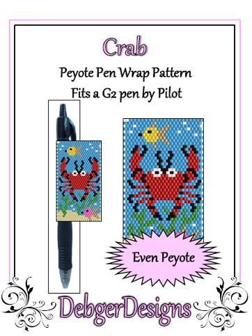 Crab Pen Wrap Pattern - PDF
