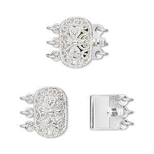 3 Strand Clasp Silver