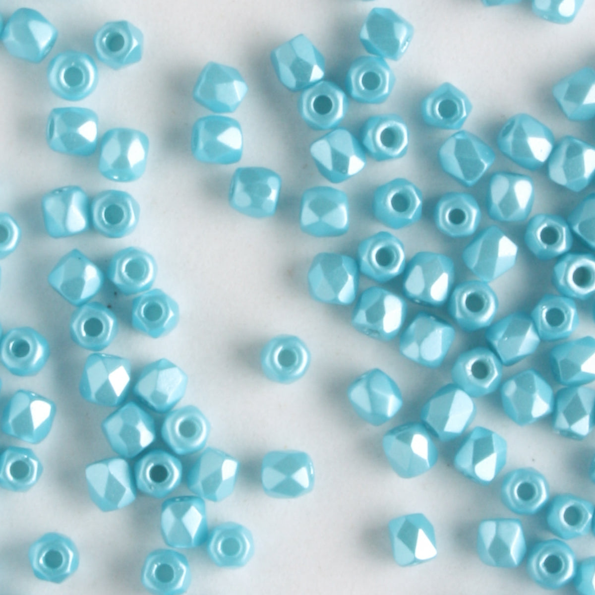 True 2mm Round Fire Polish Pastel Aqua