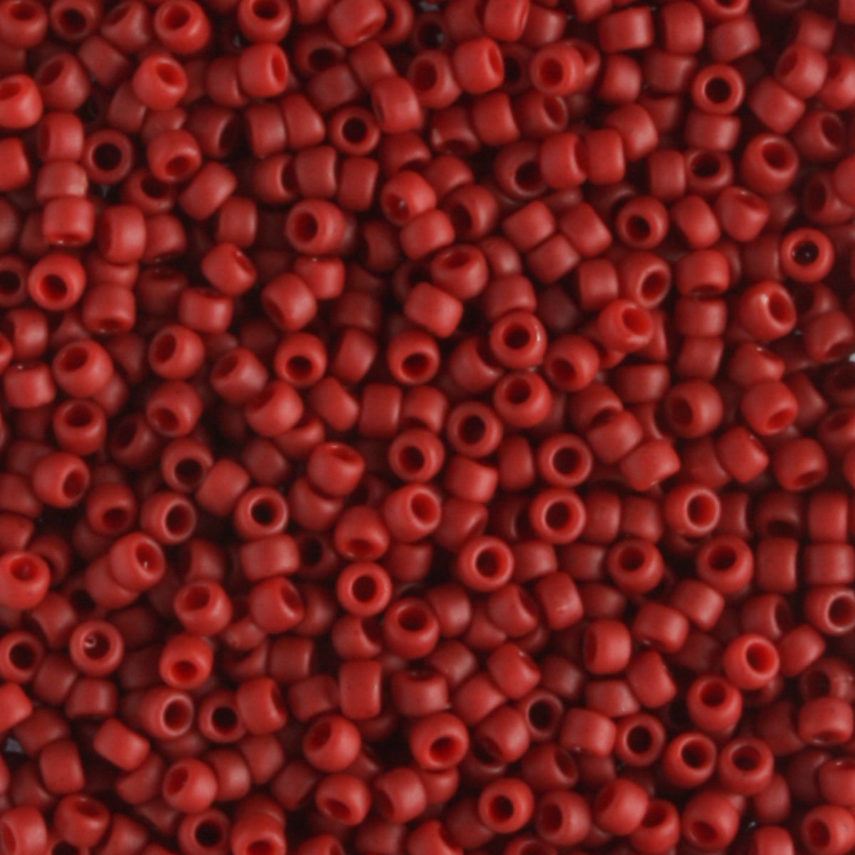 15/0 Semi Glazed Dark Red - 5 grams