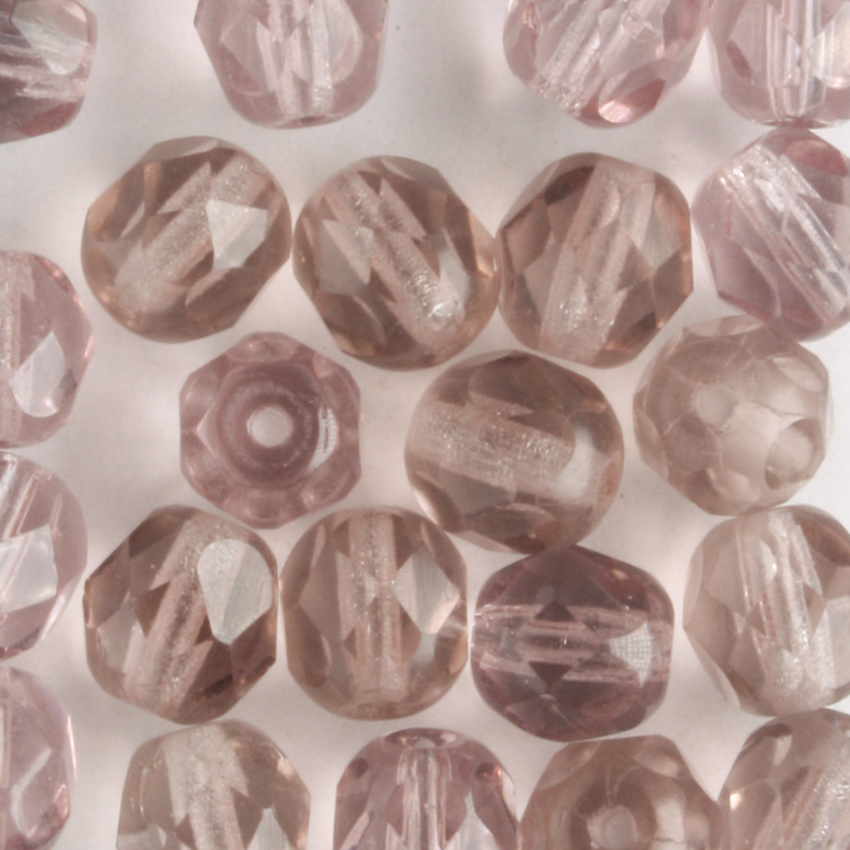 6mm Round Fire Polish Purple