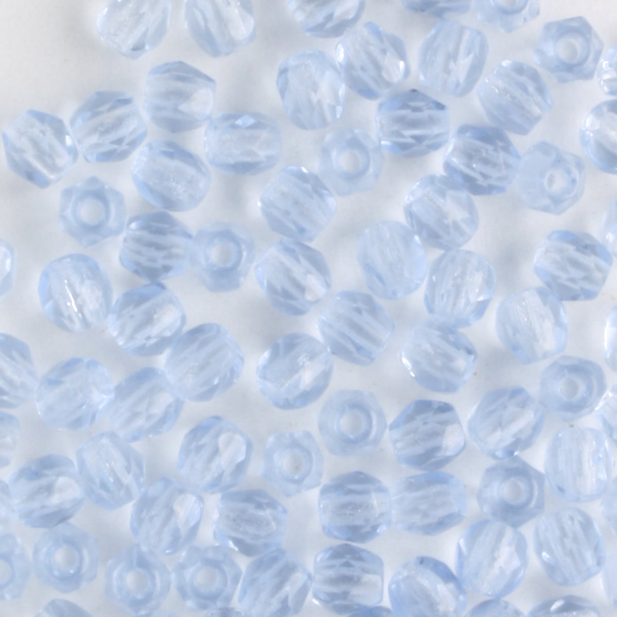 3mm Round Fire Polish Light Blue