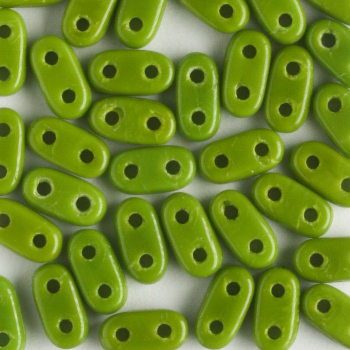 2 Hole Bar Opaque Olive - 10 grams