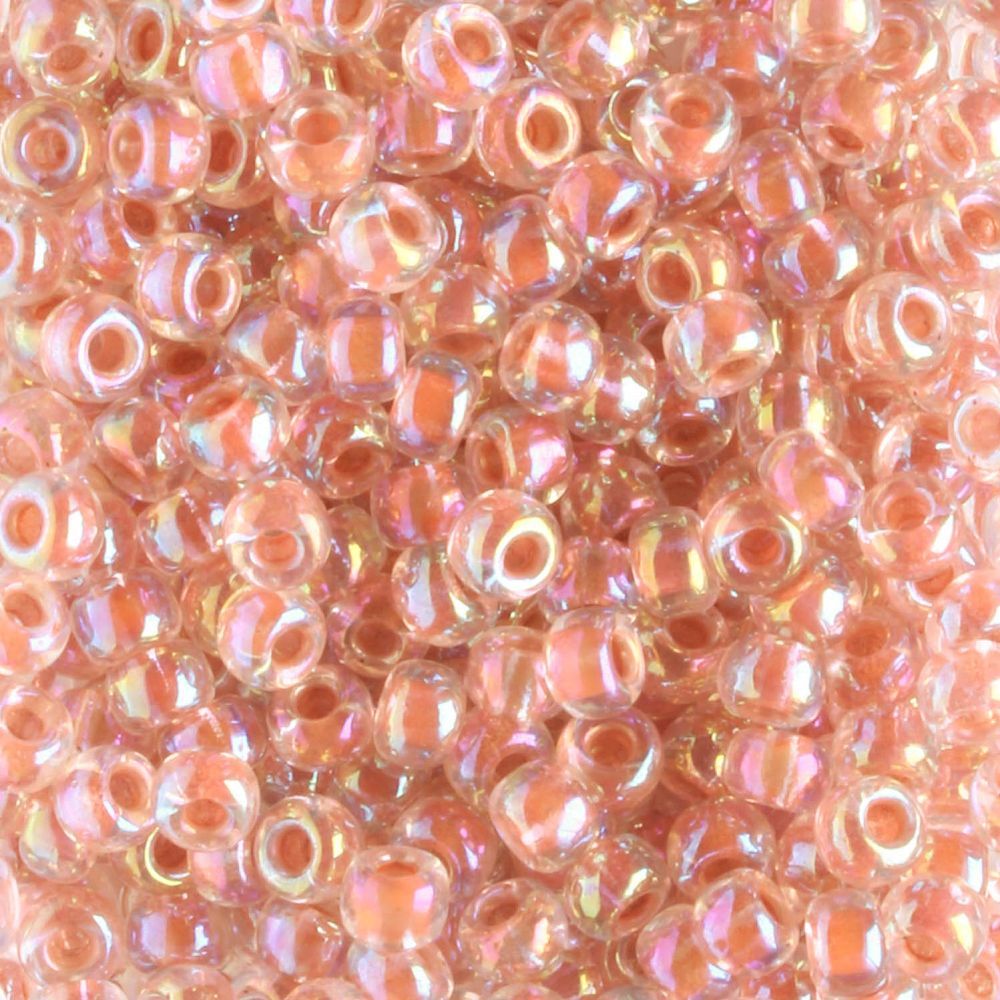 8-0275 Dark Peach Lined Crystal AB