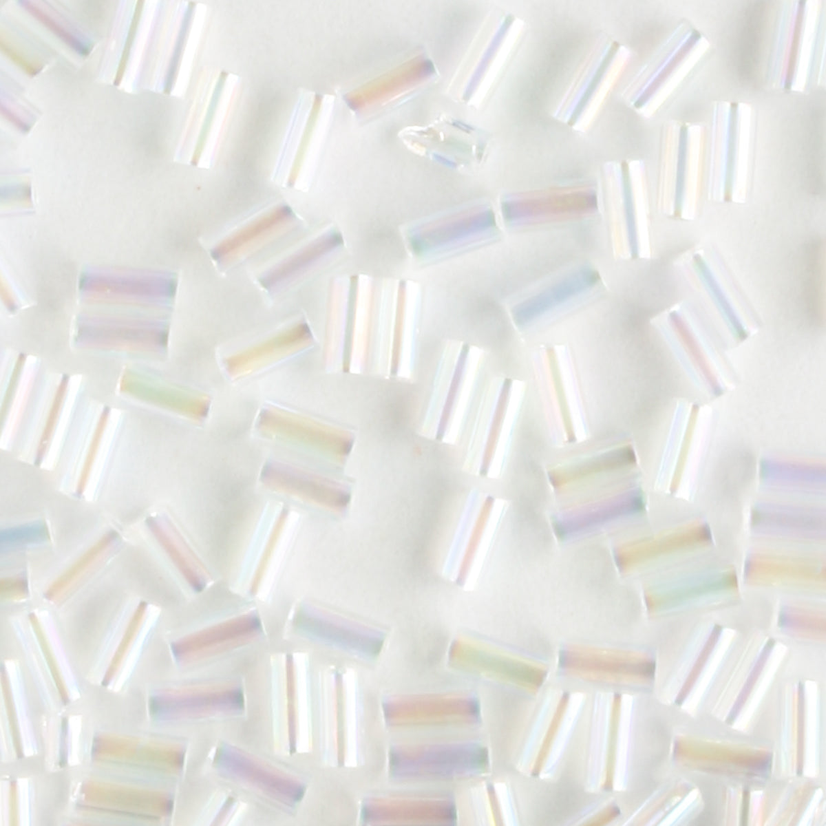 3mm Bugle Transparent Crystal AB