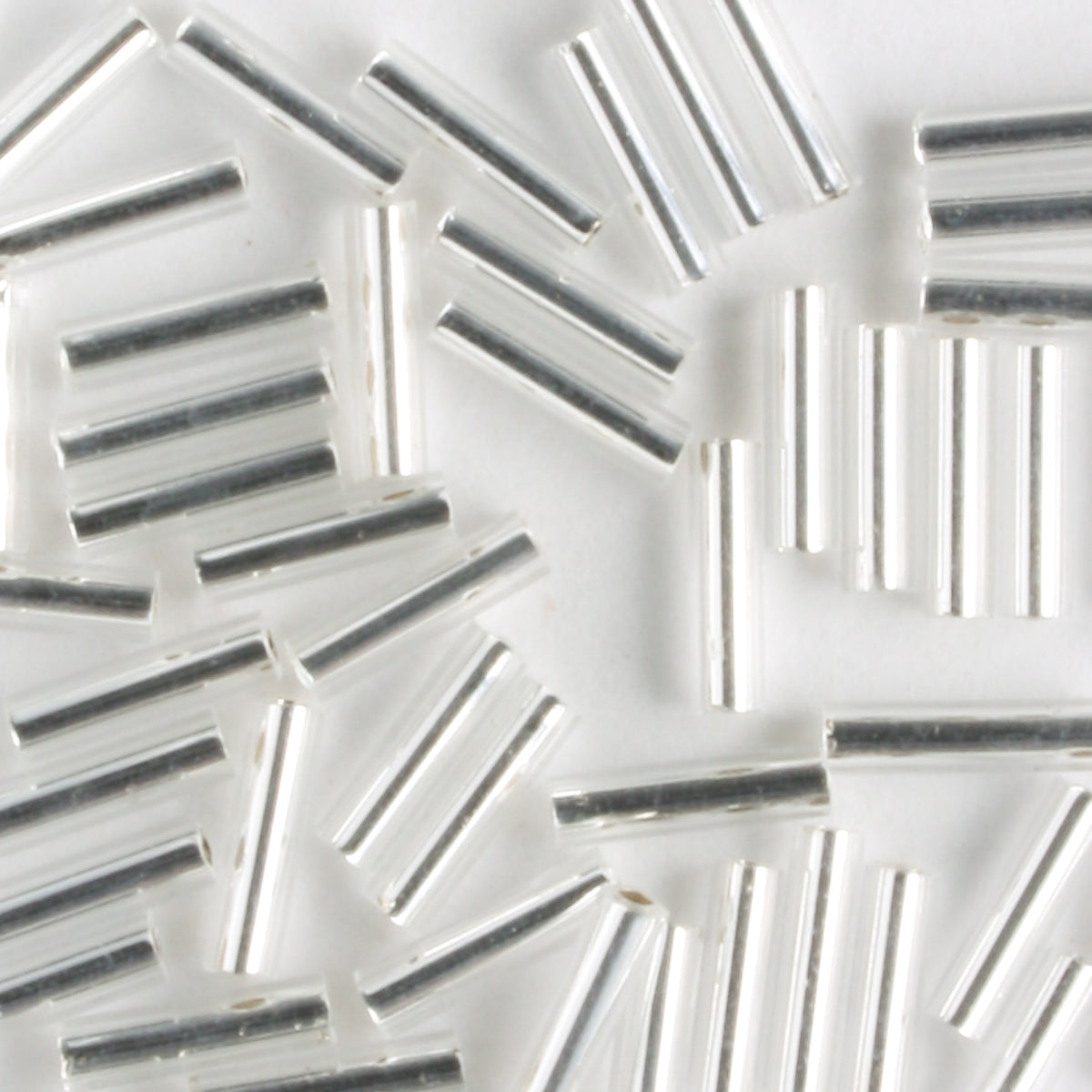 6mm Bugle Silver Lined Crystal