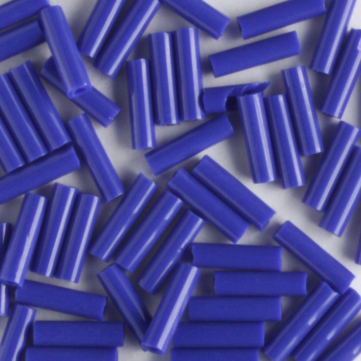 6mm Bugle Opaque Cobalt Blue