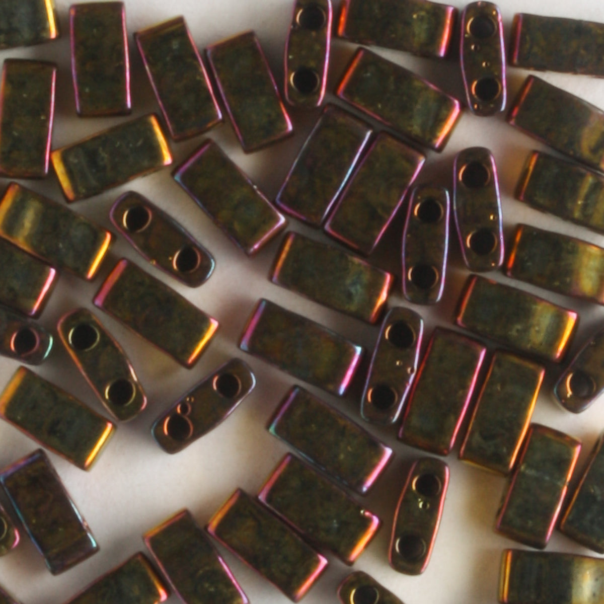 Half Tila Metallic Rainbow Golden Wine