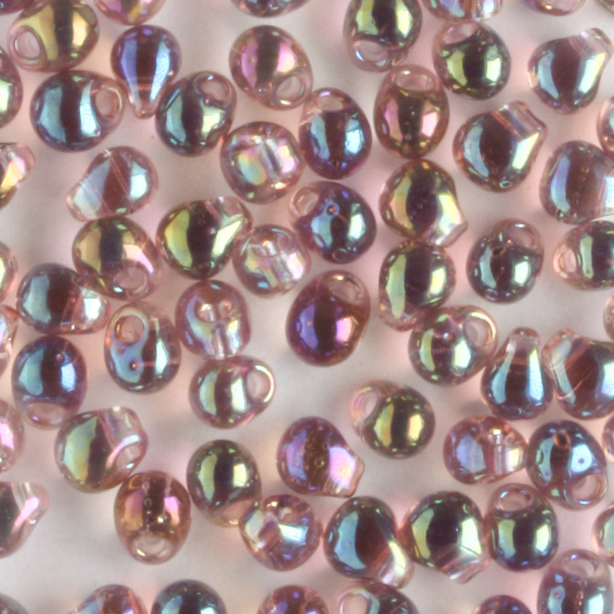 Fringe Bead, Transparent Rainbow Light Amethyst