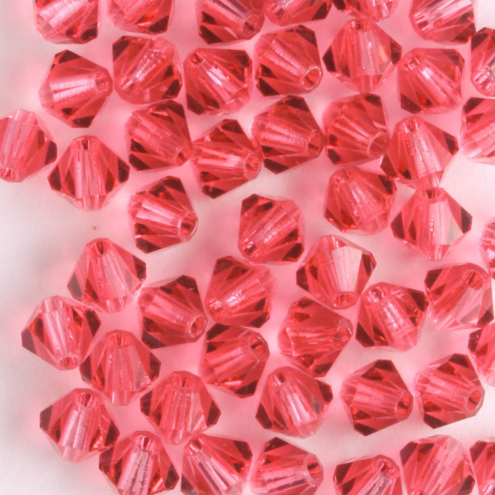 4mm Bicone Indian Pink