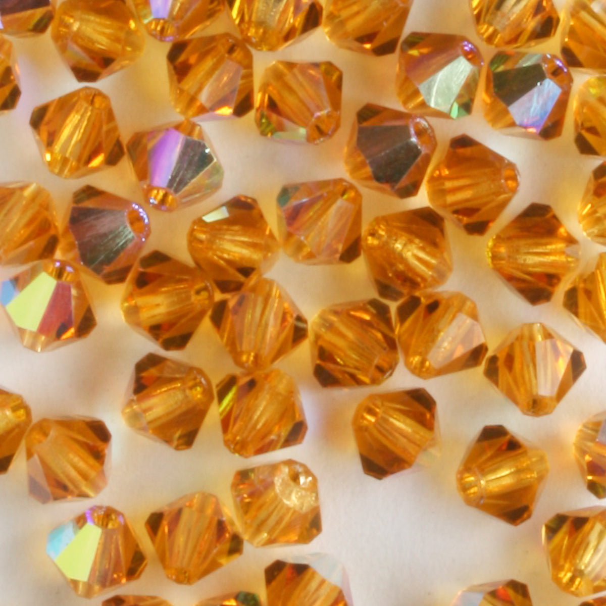 4mm Bicone Topaz AB