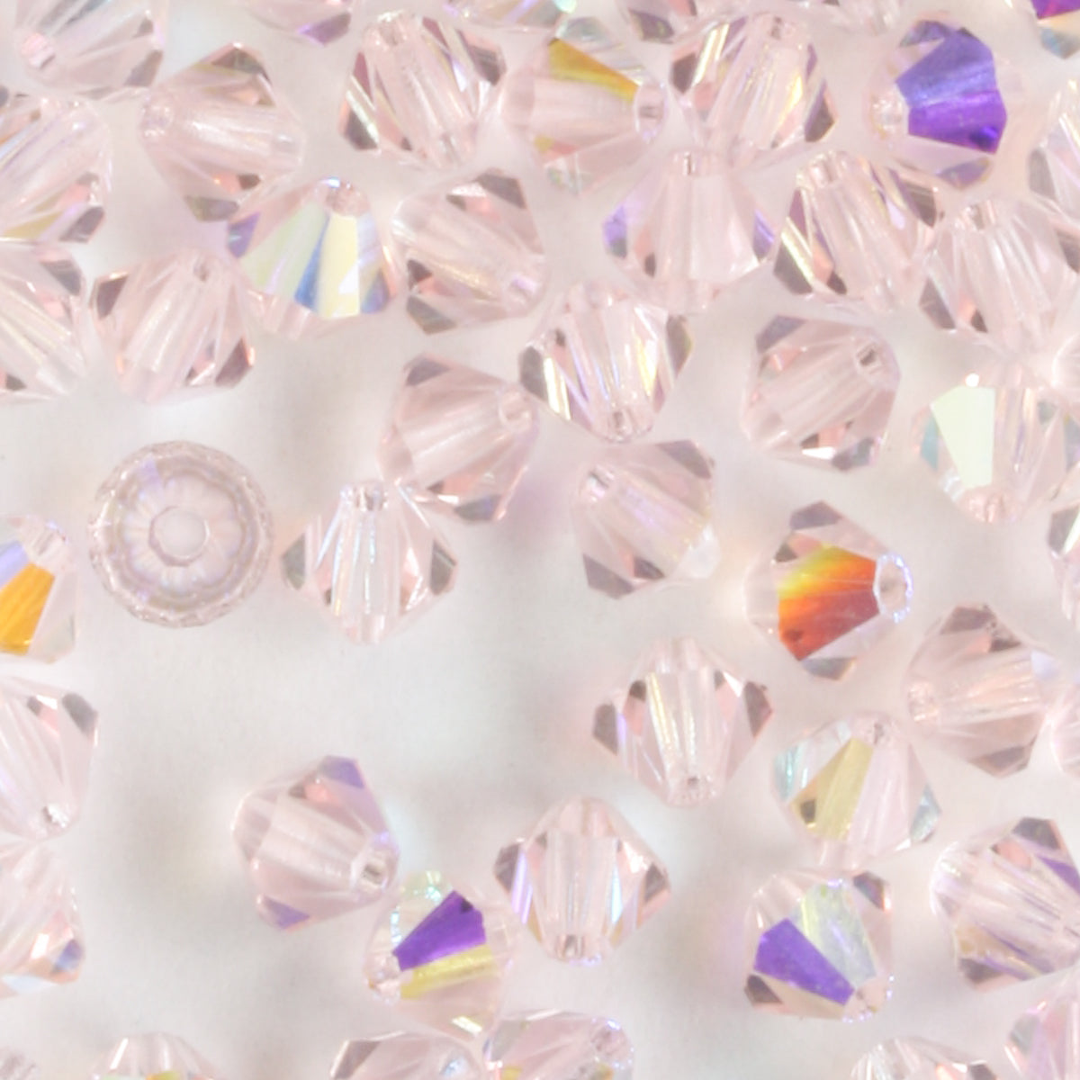 4mm Bicone Light Rose AB